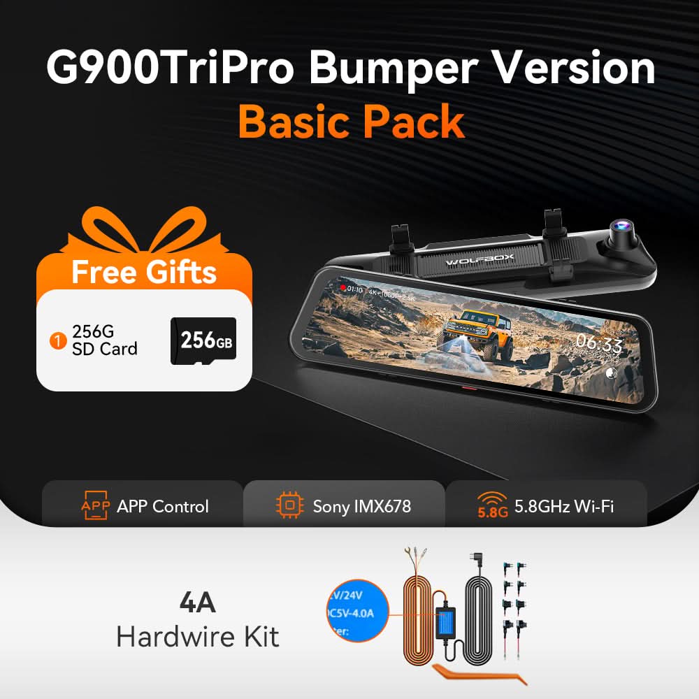 G900 TriPro Bumper Version 3 Channel Rearview Mirror