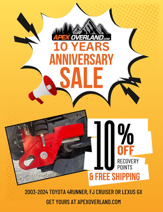 Apex Overland - Front Recovery Points - 03-24 4Runner/ FJ/GX470