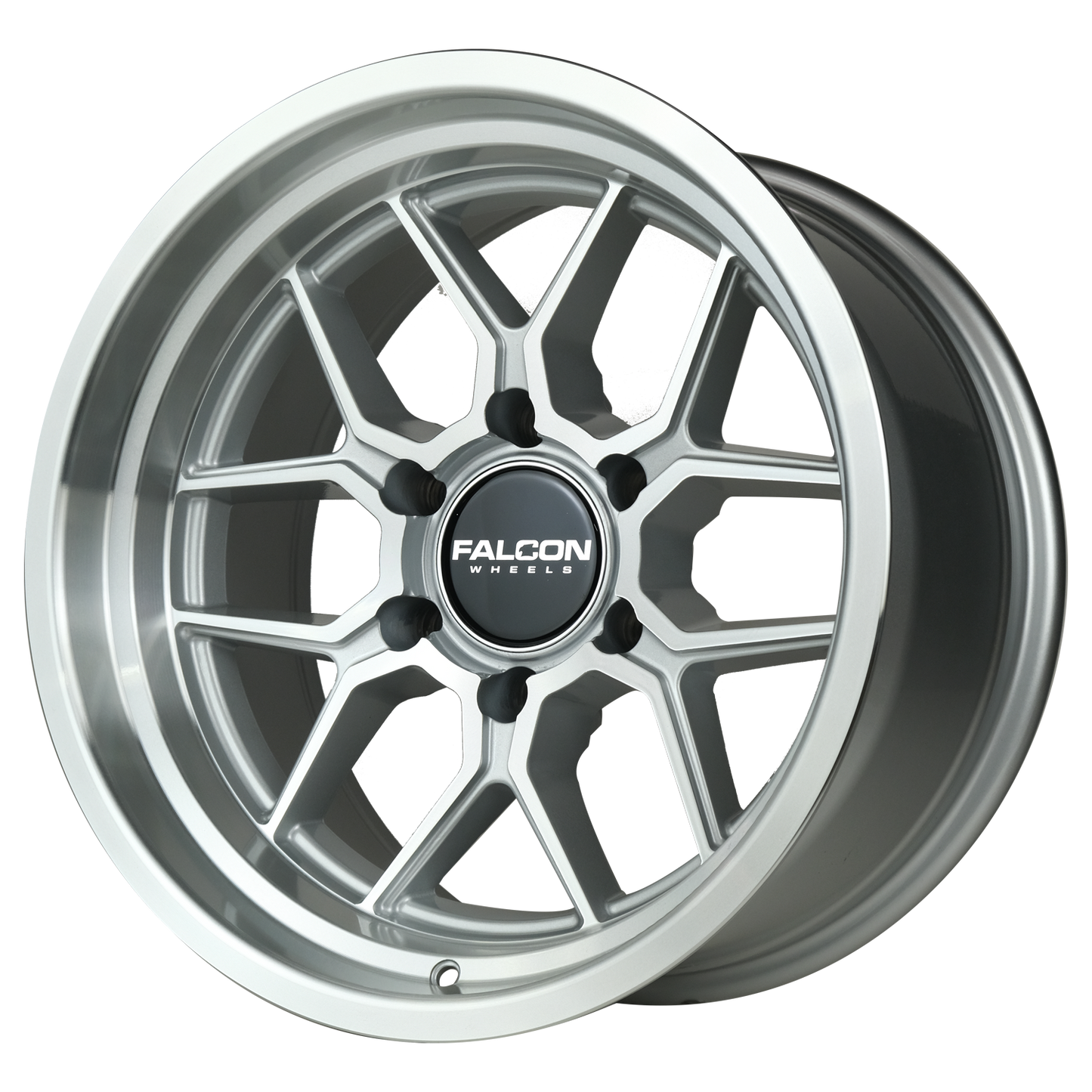 TX1 - Apollo Silver w/Machine Face & Lip 17x9