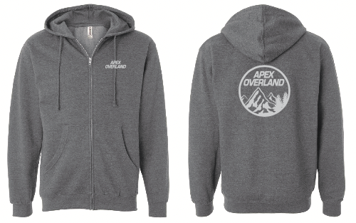 Zipper Hoodie - Round Logo - Unisex