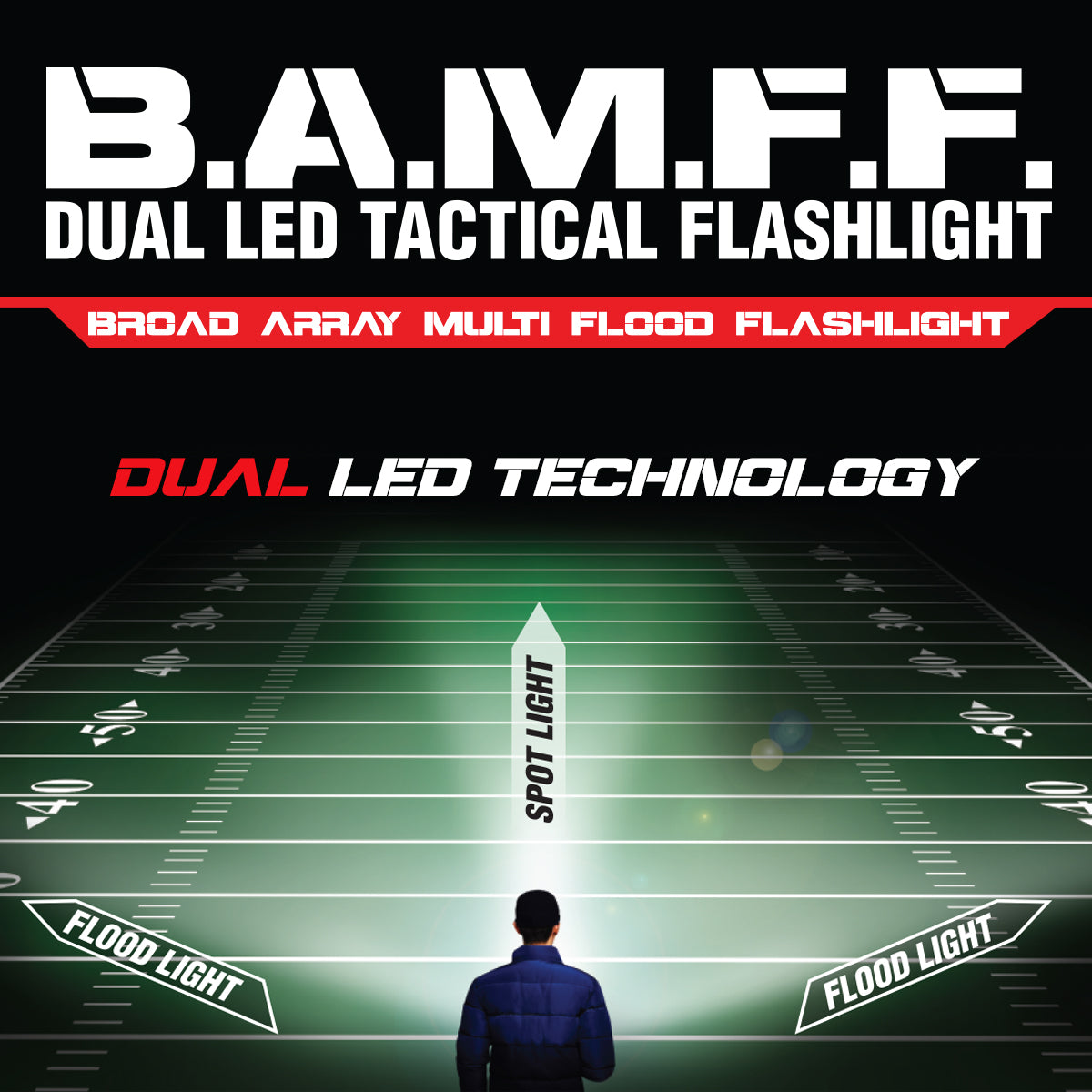 B.A.M.F.F. 8.0 - 800 Lumen Dual LED Flashlight