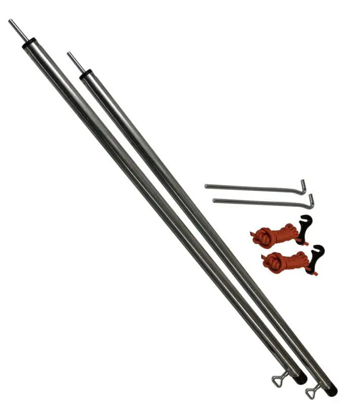 Swag Awning Pole Set – Adjustable 29.5 to 54 inches