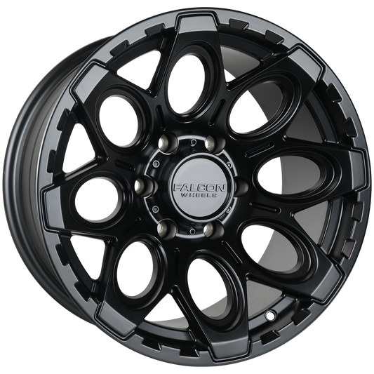 T6 - Matte Black 17x9