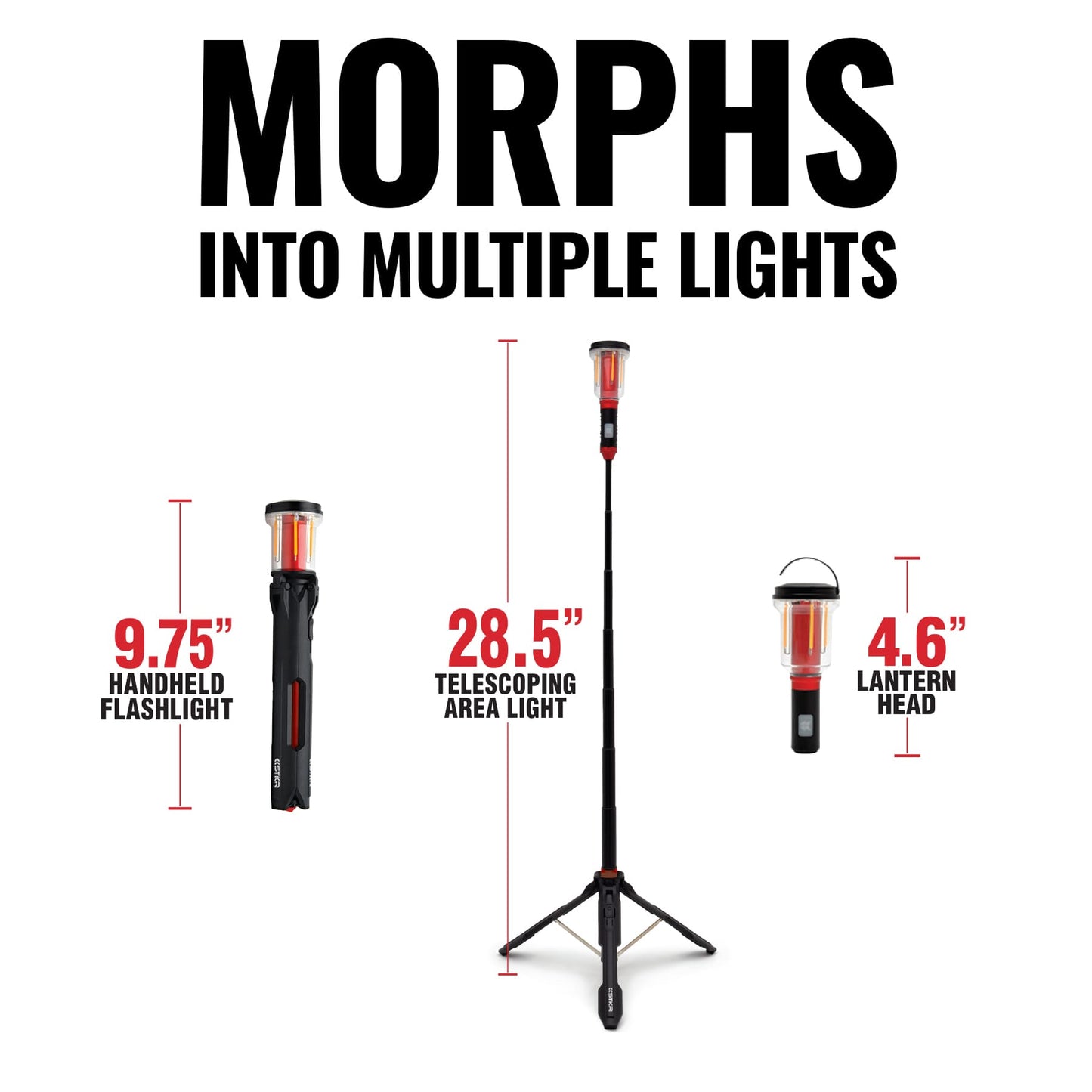 FLi-MORPHE 28" Telescoping Lantern & Flashlight