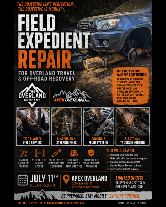 Field Expedient Repair Class - Apex Overland x The Overland Company