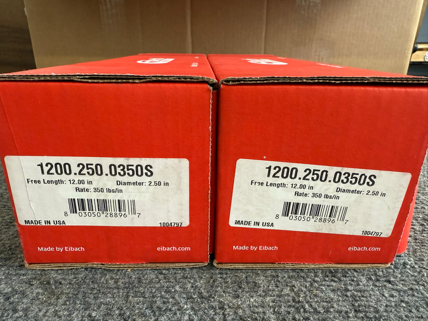 Scratch & Dent - Eibach Race Off-Road Spring Pair - Dia. 2.50 in | Len: 12.00 in | Rate: 350 lbs/in