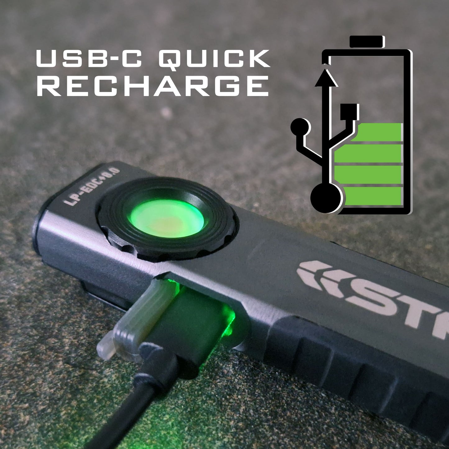 LP-EDC+ 8.0 Low Profile Everyday Carry Ultra-Thin Spot & Flood Flashlight