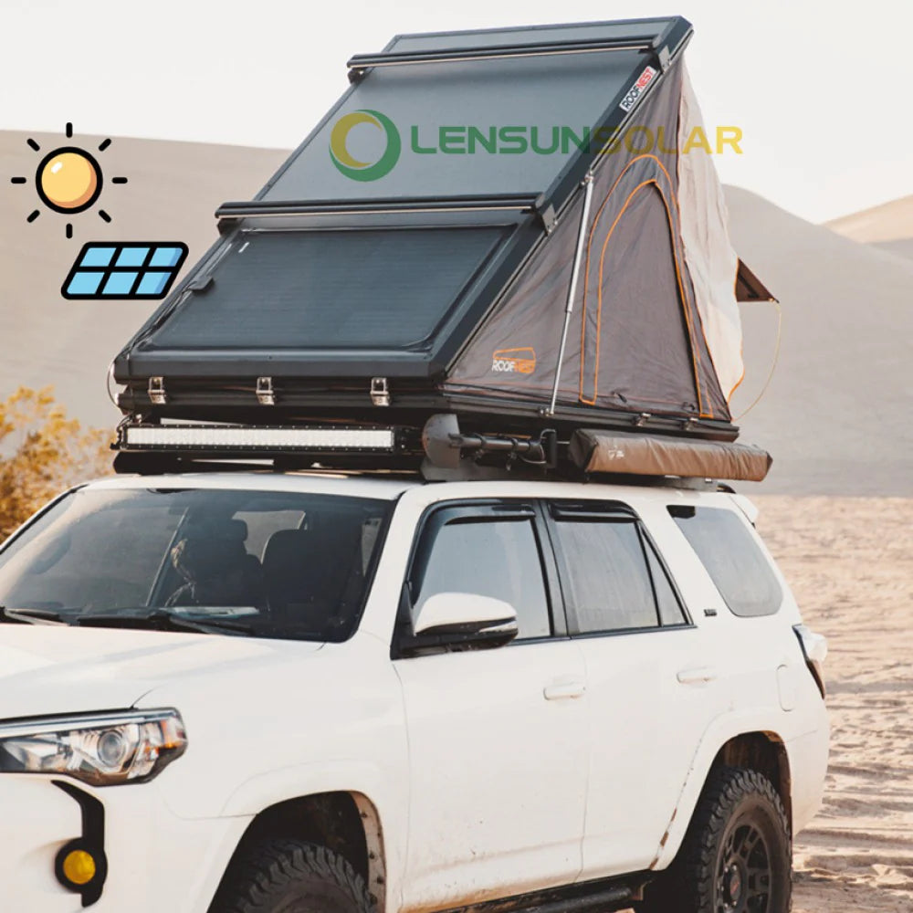 Lensun 125W Full Black Flexible Solar Panel, 25.8% Back Contact Solar Cell