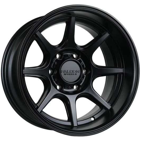 T8 "Seeker"- Matte Black 17x9