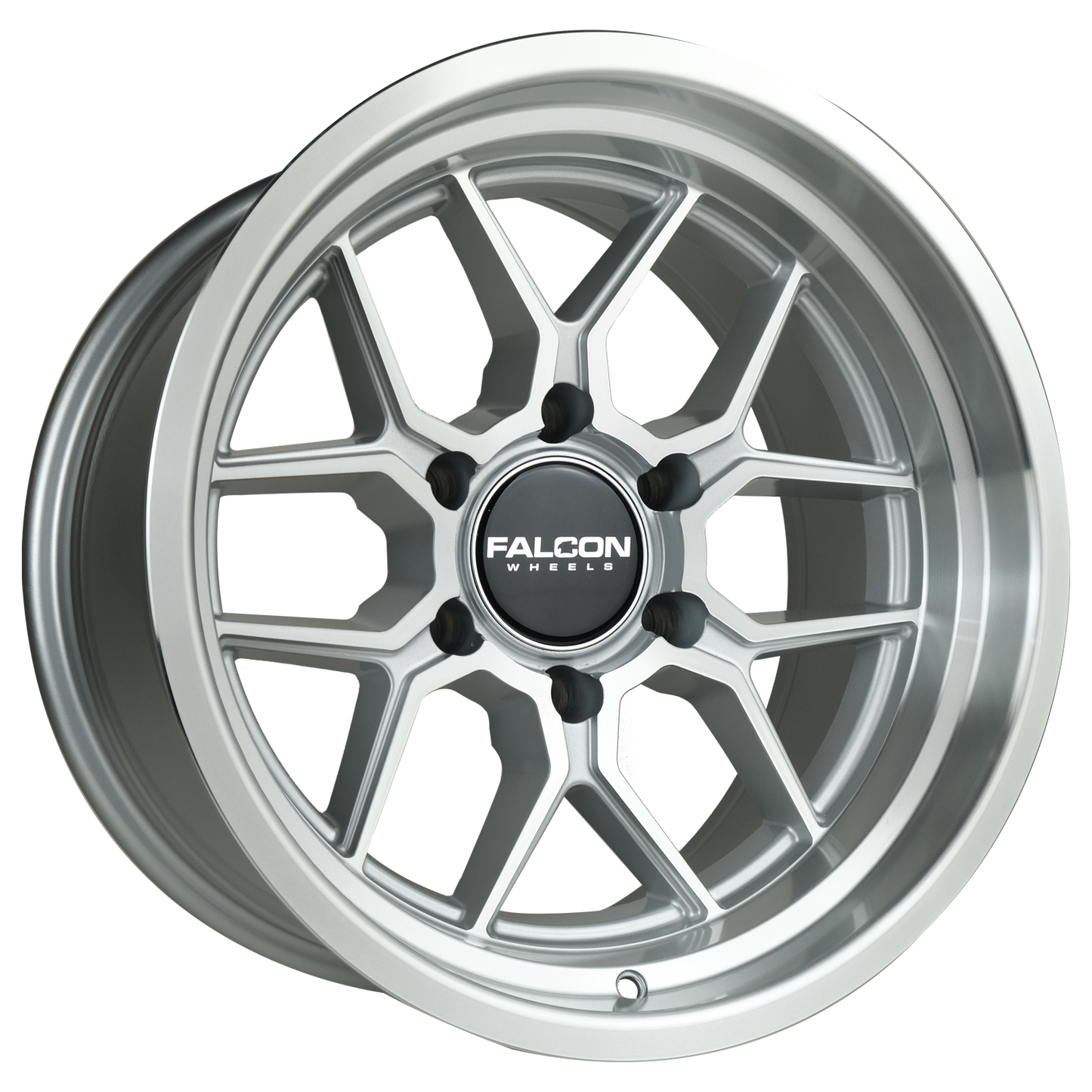 TX1 - Apollo Silver w/Machine Face & Lip 17x9