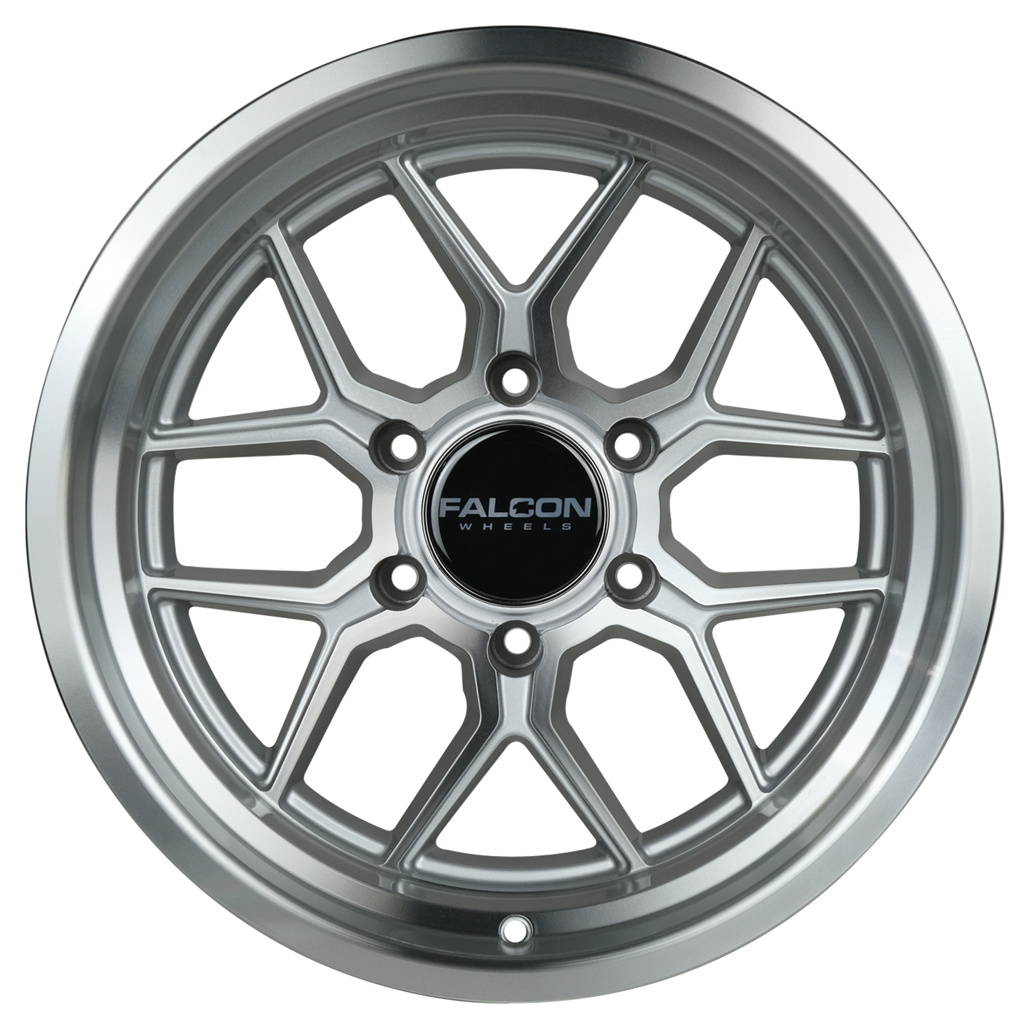 TX1 - Apollo Silver w/Machine Face & Lip 17x9