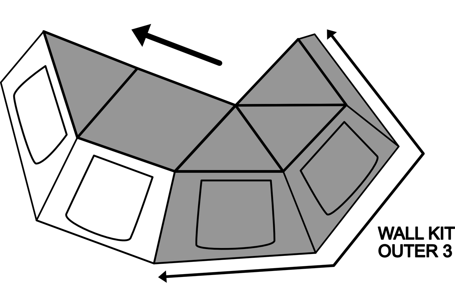 Taruca Rogue 270+ XC Wall Kit LHS